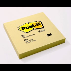 Post-it Notisar 76x76 gul (12)