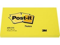 Notes POST-IT neon 76x127mm gul
