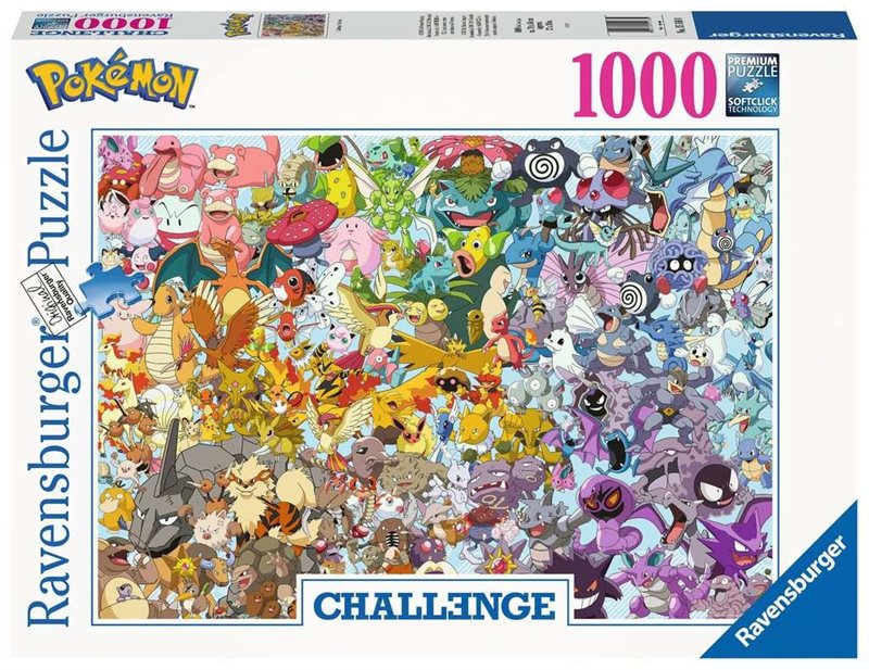 Challenge Pokémon 1000 bitars pussel