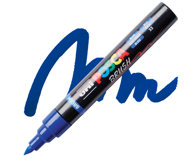 Posca Marker Brush PC-5BR 41 Blå
