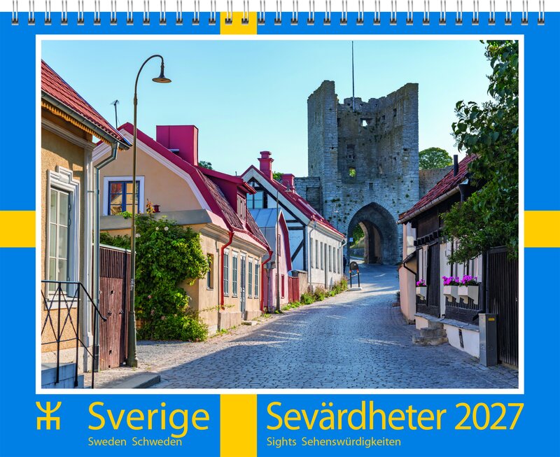 Väggkalender Sverige Sevärdheter Almanacksförlaget
