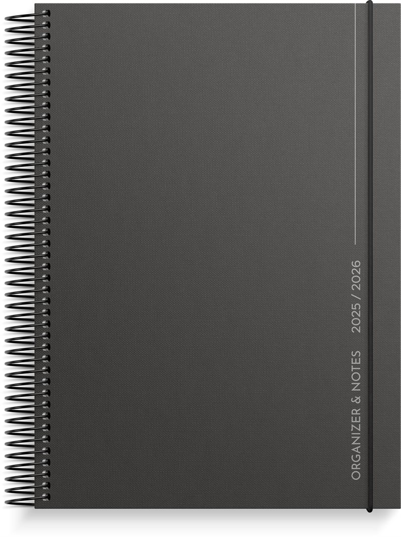 Kalender 25/26 Organizer & Notes Svart