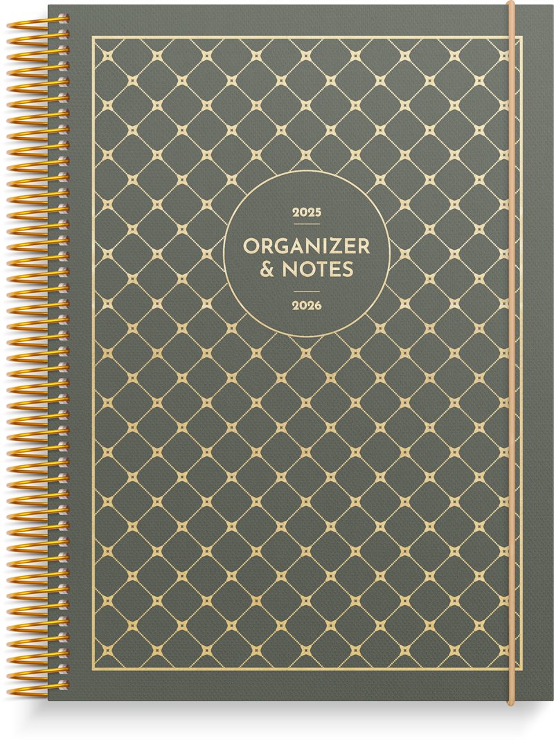 Kalender 25/26 Organizer & Notes Grön