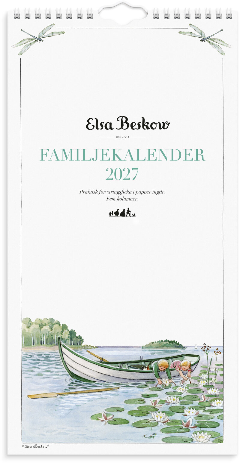 Familjekalender 2027 Elsa Beskow