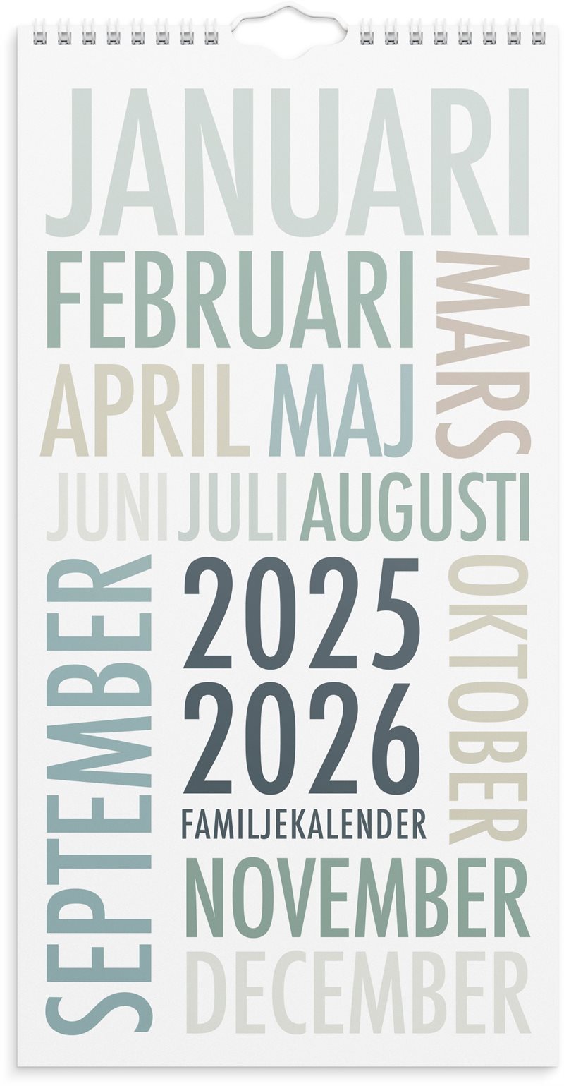 Familjekalender 25/26 TrendArt