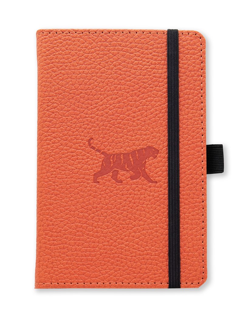 Dingbats* Wildlife A6 Pocket Graph - Orange Tiger Notebook