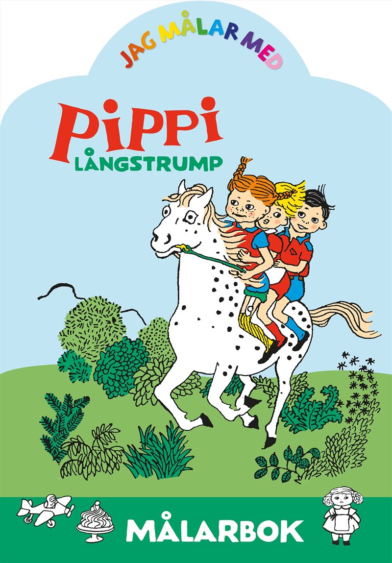 Jag målar med Pippi Långstrump : Målarbok