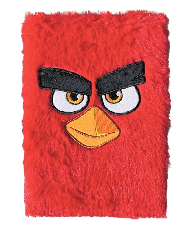 Angry Birds – Fluffig anteckningsbok stor Red