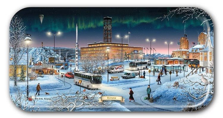 Kirunabricka vinter