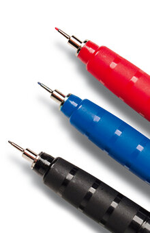Märkpenna perm. PENTEL super fine blå