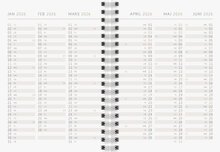 Kalender A6 Stars FSC Almanacksförlaget