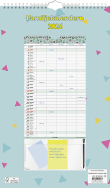 Familjekalender 5 kolumner Helår FSC