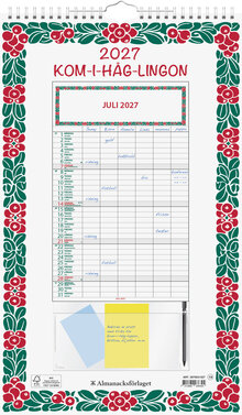 Väggkalender - Kom-i-håg Lingon Helår FSC