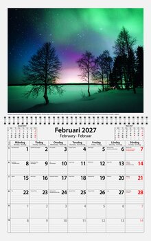 Väggkalender Sverige Sevärdheter Almanacksförlaget