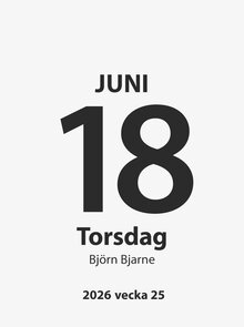 Väggkalender - Dagblock 53x71 FSC