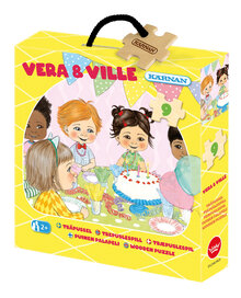 Träpussel Vera & Ville 9 bitar