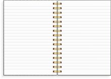 Notebook A5 green pattern