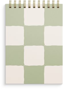 Anteckningsbok - Notebook - lined A6 Checkered