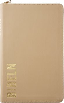 Bibel 2026 Slimline - Bonded leather Brun med dragkedja